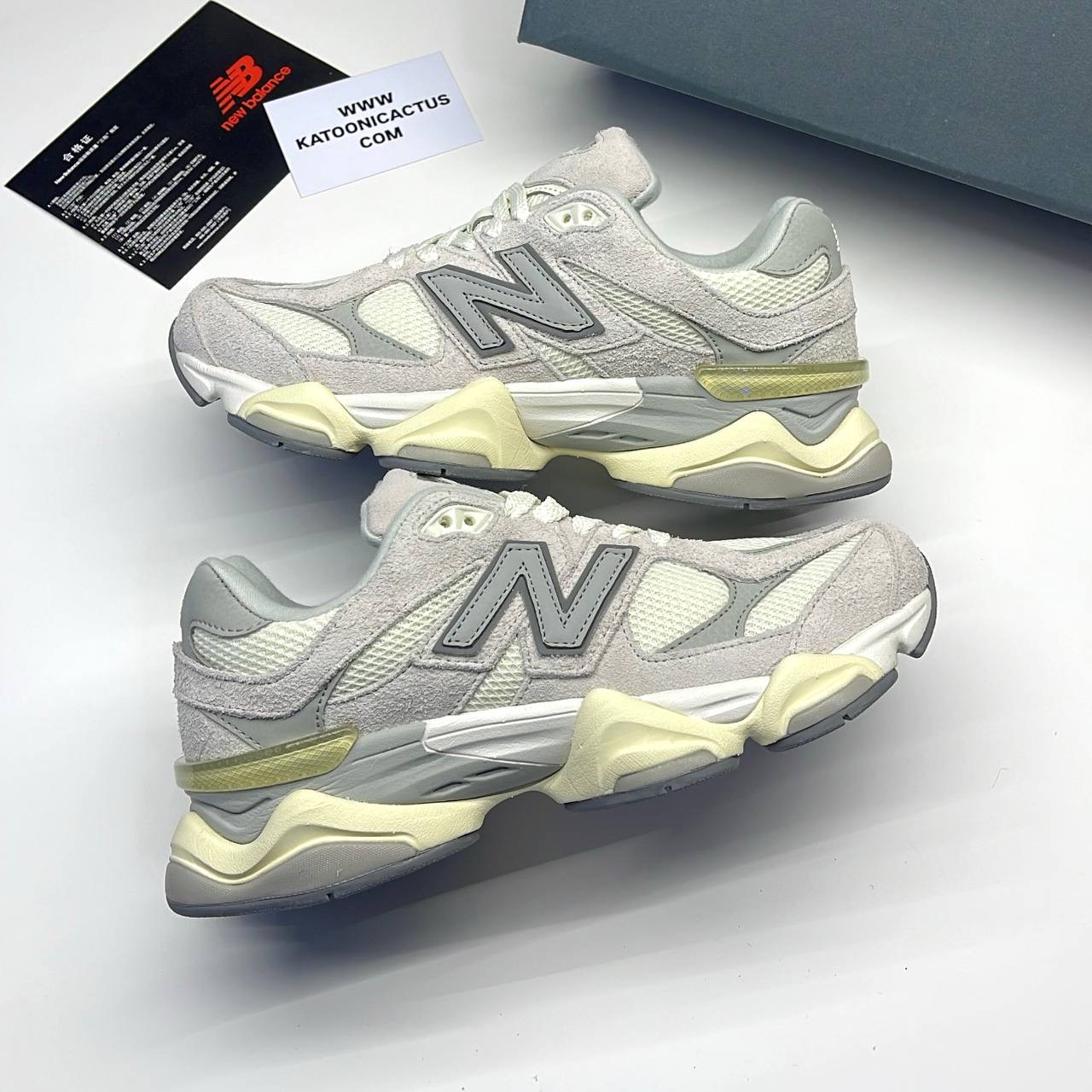 نیوبالانس 9060 کرم طوسی NEW BALANCE 9060