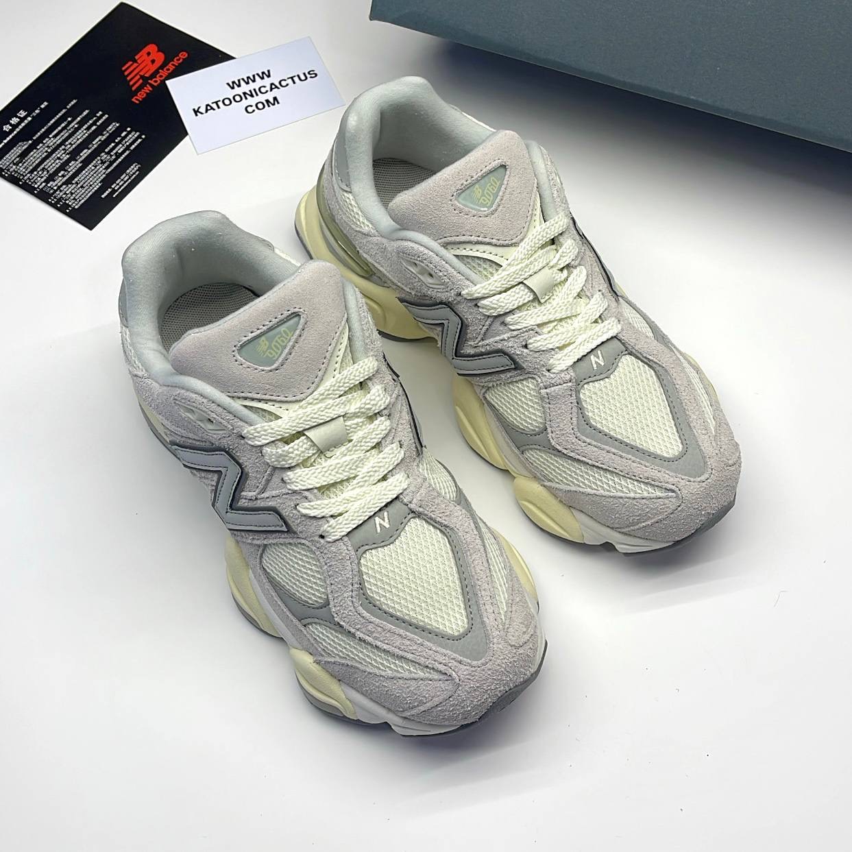 نیوبالانس 9060 کرم طوسی NEW BALANCE 9060