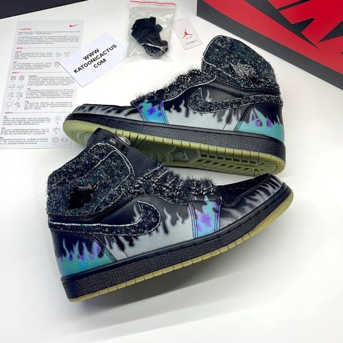 نایک ایر جردن وان ساقدار فورتون فلای هالووین NIKE AIR JORDAN 1 HIGH FORTUNE FLY HALLOWEEN