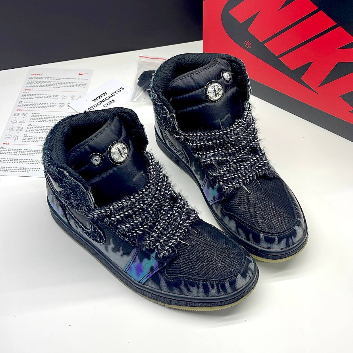 نایک ایر جردن وان ساقدار فورتون فلای هالووین NIKE AIR JORDAN 1 HIGH FORTUNE FLY HALLOWEEN