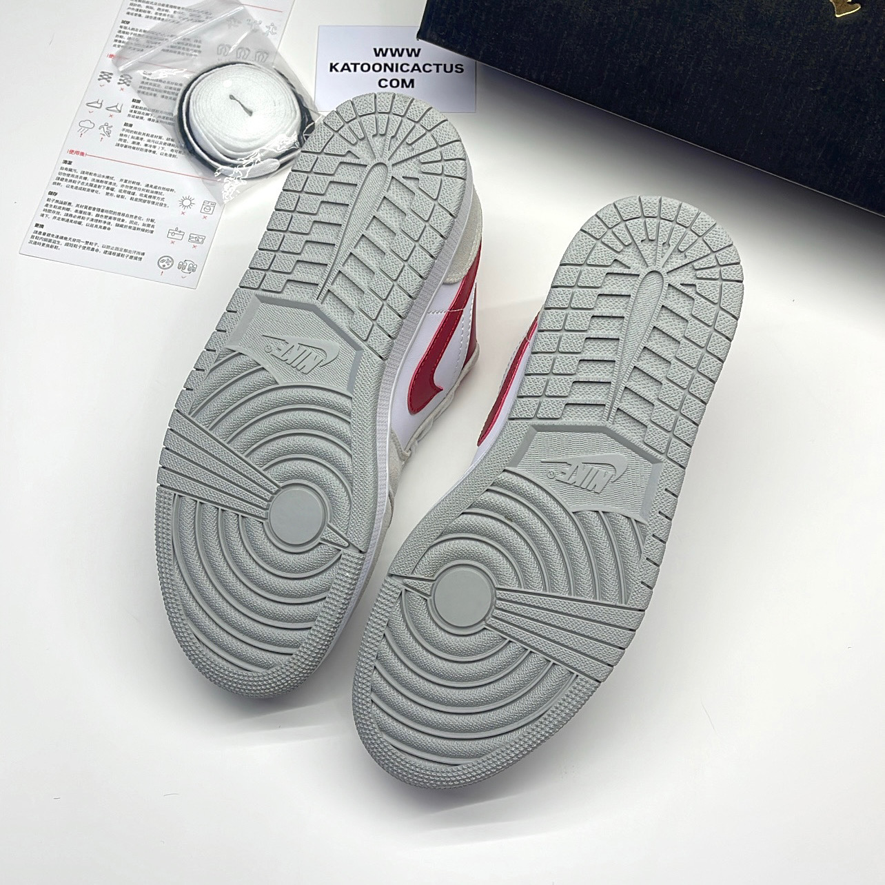 نایک ایر جردن وان لو طوسی قرمز NIKE AIR JORDAN 1 LOW LIGHT IRON ORE/GYM RED