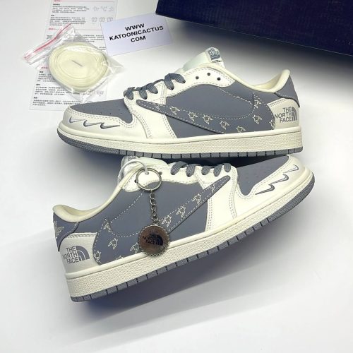 نایک ایر جردن وان لو تراویس اسکات نورث فیس NIKE AIR JORDAN 1 LOW TRAVIS SCOTT X NORTH FACE